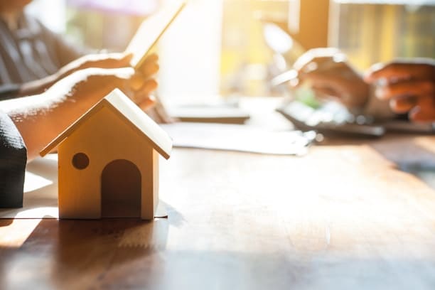 House model with coins